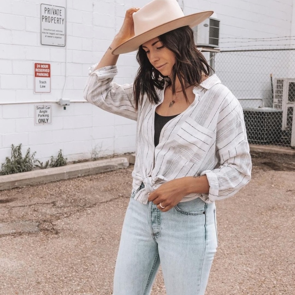 Caravan Stripped Button Down
